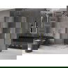 Mexen Velar Duo плъзгаща се душ кабина 90 x 80 см, матирано стъкло, златна - 871-090-080-32-50