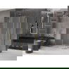 Mexen Velar Duo плъзгаща се душ кабина 90 x 80 см, матирано стъкло, златна - 871-090-080-32-50