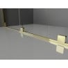 Mexen Velar Duo плъзгаща се душ кабина 100 x 100 см, матирано, злато - 871-100-100-32-50