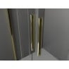Mexen Velar Duo плъзгаща се душ кабина 100 x 100 см, матирано, злато - 871-100-100-32-50