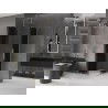 Mexen Velar Duo плъзгаща душ кабина 80 x 80 см, графит, злато - 871-080-080-42-50