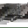 Mexen Velar Duo плъзгаща душ кабина 80 x 80 см, графит, злато - 871-080-080-42-50