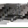 Mexen Velar Duo плъзгаща се душ кабина 100 x 90 см, графит, златно - 871-100-090-42-50