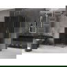 Mexen Velar Duo плъзгаща се душ кабина 100 x 90 см, графит, златно - 871-100-090-42-50
