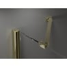 Mexen Velar Duo плъзгаща се душ кабина 100 x 100 см, графит, злато - 871-100-100-42-50