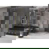 Mexen Velar Duo плъзгаща се душ кабина 100 x 100 cm, матирано стъкло, позлатено четкано - 871-100-100-32-55