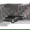 Mexen Velar Duo плъзгаща се душ кабина 100 x 100 cm, матирано стъкло, позлатено четкано - 871-100-100-32-55