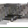 Mexen Velar Duo плъзгаща се душ кабина 100 x 90 cm, матова, златна четка - 871-100-090-32-55