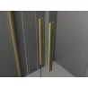 Mexen Velar Duo плъзгаща се душ кабина 100 x 90 cm, матова, златна четка - 871-100-090-32-55