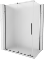 Mexen Velar плъзгаща се душ кабина 140 x 80 см, матирана, оръжеен метал - 871-140-080-31-95