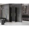 Mexen Velar Duo плъзгащ се душ кабина 90 x 90 см, графит, златно, четен - 871-090-090-42-55