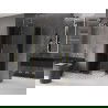 Mexen Velar Duo плъзгаща се душ кабина 90 x 80 cm, графит, златист мат - 871-090-080-42-55