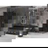 Mexen Velar Duo плъзгаща душ-кабина 80 x 80 см, графит, злато мат - 871-080-080-42-55