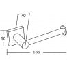 Mexen Rufo държач за тоалетна хартия, златен - 7050933-50