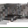 Mexen Velar Duo плъзгаща душ кабина 100 x 100 см, скреж, розово злато - 871-100-100-32-60