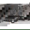 Mexen Velar Duo плъзгаща се душ кабина 100 x 100 см, графит, розово злато - 871-100-100-42-60