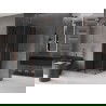 Mexen Velar Duo плъзгаща се душ кабина 100 x 100 см, графит, розово злато - 871-100-100-42-60