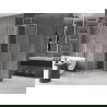 Mexen Velar плъзгаща се душ кабина 90 x 90 см, матирано стъкло, четкан никел - 871-090-090-31-97