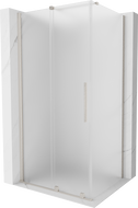 Mexen Velar плъзгаща се душ кабина 90 x 120 см, матирано стъкло, четкан никел - 871-090-120-31-97