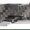 Mexen Velar Duo плъзгаща се душ кабина 100 x 100 см, замръзнала, матиран мед - 871-100-100-32-65