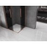 Mexen Velar Duo плъзгаща се душ кабина 80 x 80 см, графит, матиран мед - 871-080-080-42-65
