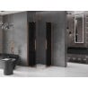 Mexen Velar Duo плъзгаща се душ кабина 80 x 80 см, графит, матиран мед - 871-080-080-42-65