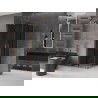 Mexen Velar Duo плъзгаща се душ кабина 90 x 90 см, графит, мед полиран - 871-090-090-42-65