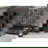 Mexen Velar Duo плъзгаща се душ кабина 100 x 100 cm, графит, матирана мед - 871-100-100-42-65