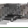 Mexen Velar Duo плъзгаща се душ кабина 100 x 100 см, матово стъкло, четкано сиво - 871-100-100-32-66
