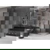 Mexen Velar Duo плъзгаща душ кабина 90 x 90 cm, матирано стъкло, четка Gun gray - 871-090-090-32-66