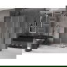 Mexen Velar Duo плъзгаща се душ кабина 90 x 80 см, мъгла, четкан gun gray - 871-090-080-32-66