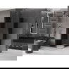 Mexen Velar Duo плъзгаща се душ кабина 100 x 100 см, графит, четка сив gun gray - 871-100-100-42-66