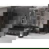 Mexen Velar Duo плъзгаща се душ кабина 100 x 100 см, графит, четка сив gun gray - 871-100-100-42-66