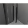 Mexen Velar Duo плъзгаща се душ кабина 80 x 80 см, графит, gun gray четкана - 871-080-080-42-66