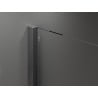 Mexen Velar Duo плъзгаща се душ кабина 90 x 80 см, графитена, четкан gun gray - 871-090-080-42-66