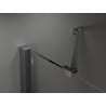 Mexen Velar Duo плъзгаща се душ кабина 90 x 80 см, графитена, четкан gun gray - 871-090-080-42-66