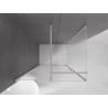 Mexen Velar плъзгаща се душ кабина 140 x 90 cm, скреж, четкан никел - 871-140-090-31-97
