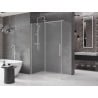 Mexen Velar плъзгаща се душ кабина 150 x 90 cm, матирано, четкан никел - 871-150-090-31-97