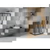 Mexen Rio душ кабина квадратна 90 x 90 см, прозрачна, черна - 860-090-090-70-00