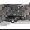 Mexen Velar Duo плъзгаща се душ кабина 90 x 80 cm, матирано, черно - 871-090-080-32-70