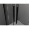 Mexen Velar Duo плъзгаща се душ кабина 90 x 80 cm, матирано, черно - 871-090-080-32-70