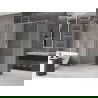 Mexen Velar плъзгаща се душ кабина 160 x 90 см, матирано, полиран никел - 871-160-090-31-97