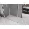 Mexen Velar плъзгаща се душ кабина 160 x 85 см, матирано, четкан никел - 871-160-085-31-97