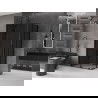 Mexen Velar Duo плъзгаща се душ кабина 100 x 90 см, графит, черен - 871-100-090-42-70