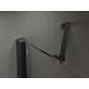 Mexen Velar Duo плъзгаща се душ кабина 90 x 80 cm, графит, черна - 871-090-080-42-70