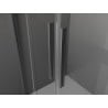 Mexen Velar Duo плъзгаща се душ кабина 90 x 90 см, прозрачна, gun metal - 871-090-090-02-95