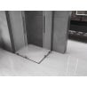 Mexen Velar Duo плъзгаща се душ кабина 90 x 80 см, матирано, gun metal - 871-090-080-32-95