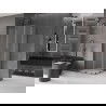 Mexen Velar Duo плъзгаща се душ кабина 90 x 90 см, матирано стъкло, gun metal - 871-090-090-32-95