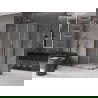 Mexen Velar Duo плъзгащ се душ-кабина 100 x 90 cm, матирано, gun metal - 871-100-090-32-95