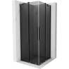 Mexen Velar Duo плъзгаща се душ кабина 90 x 90 см, графит, gun metal - 871-090-090-42-95